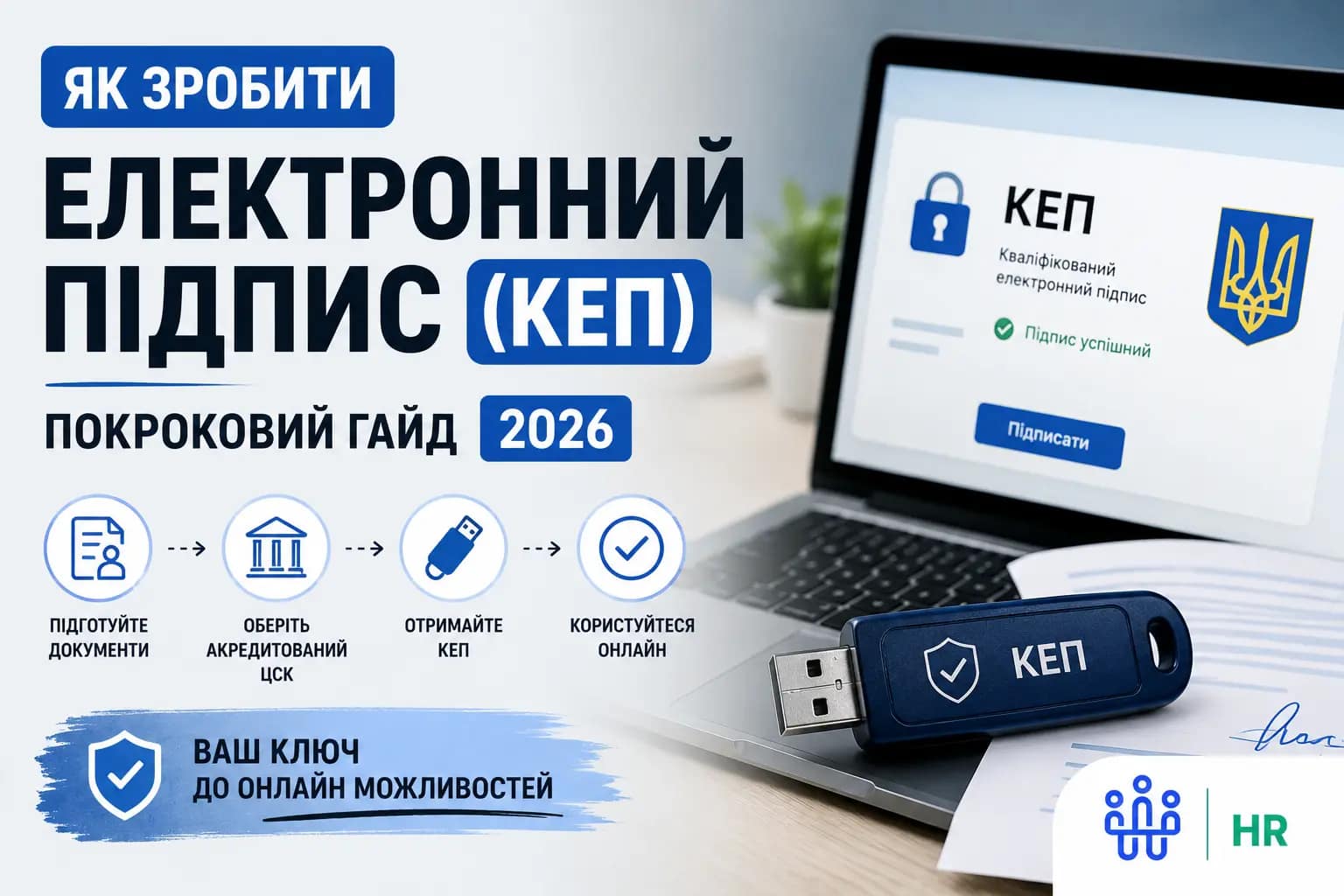 Як зробити електронний підпис (КЕП): покроковий гайд 2026 - Про HR