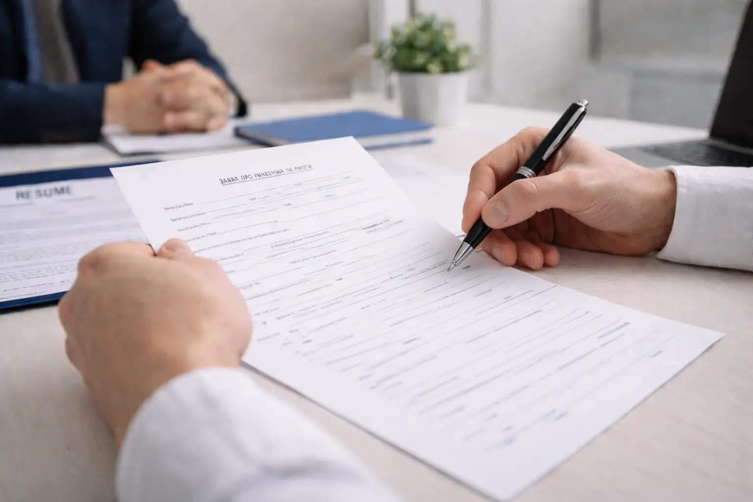 Заява про прийняття на роботу 2026 - Про HR