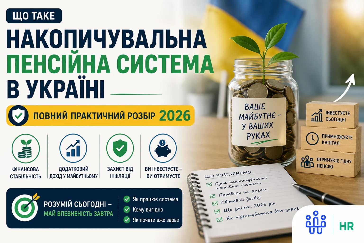 Що таке накопичувальна пенсійна система в Україні: повний практичний розбір 2026 - Про HR